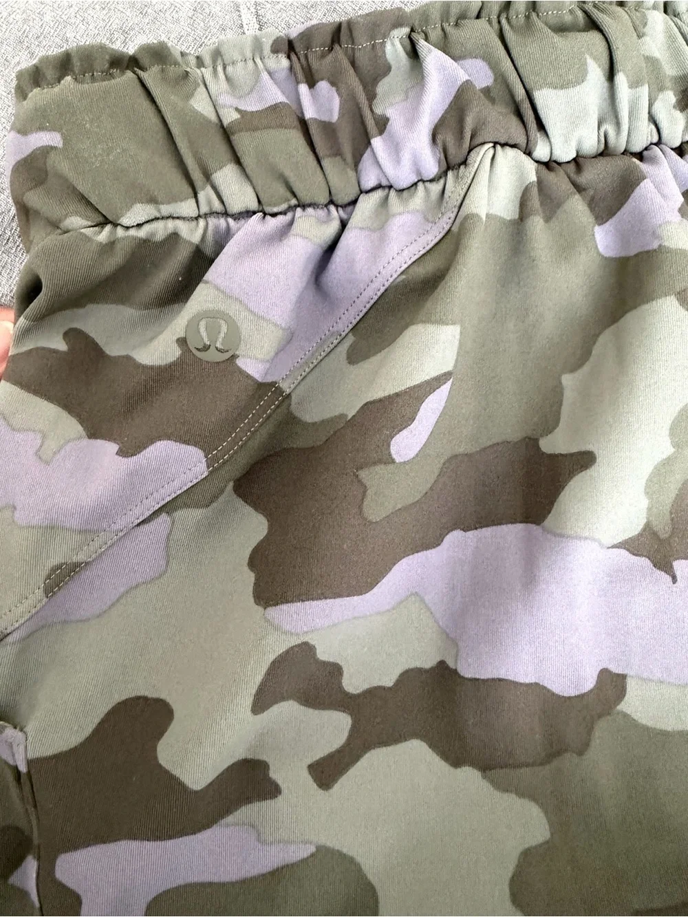 lululemon athletica Green and Purple Camo Joggers